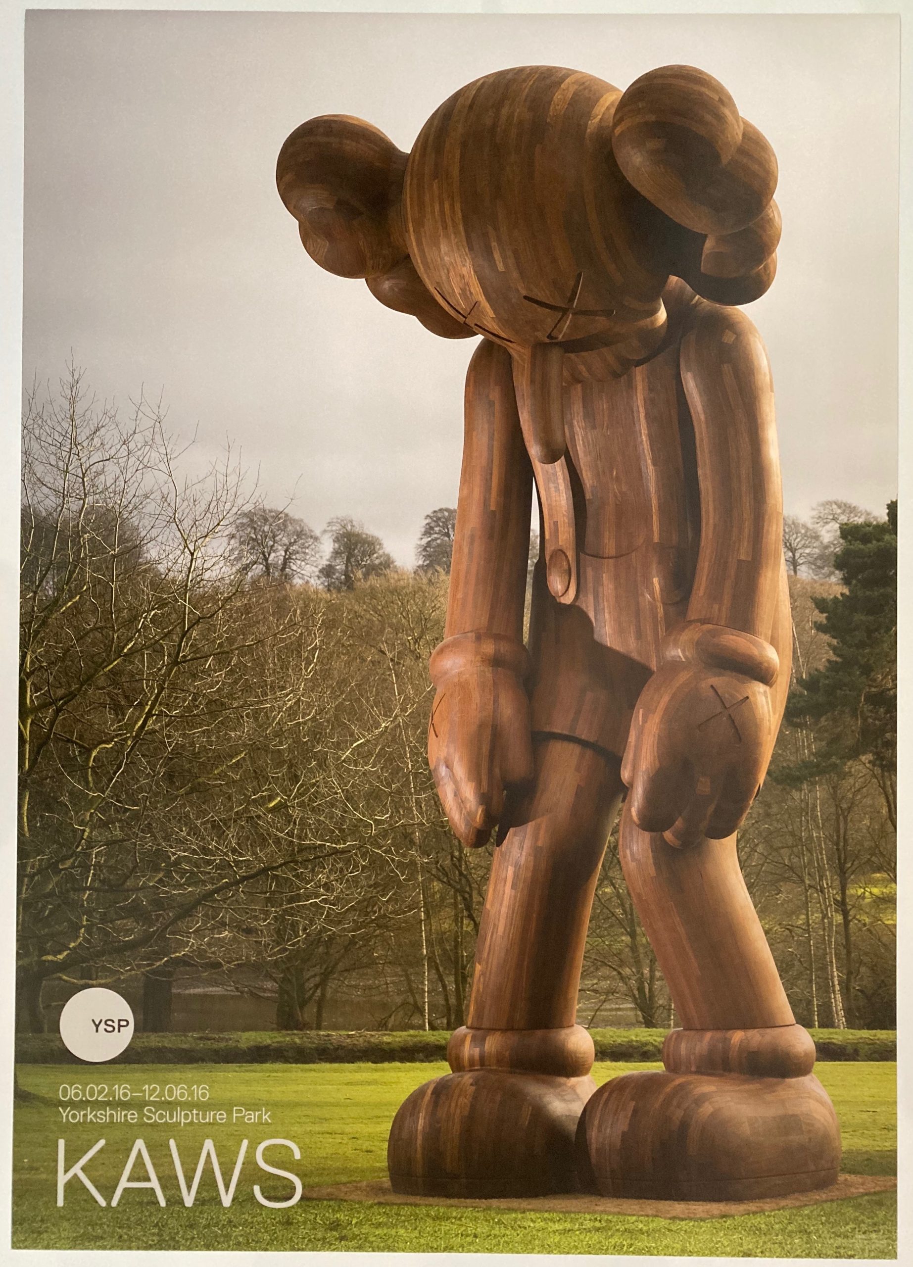 Kaws YSP Sculpture 2016 Exhibition Poster Limited Edition