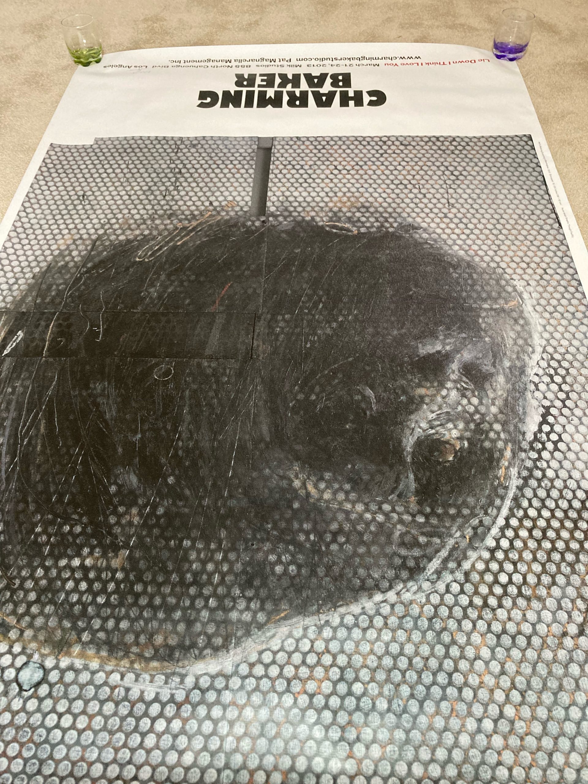 Charming Baker Show Poster LA signed show poster from 2013