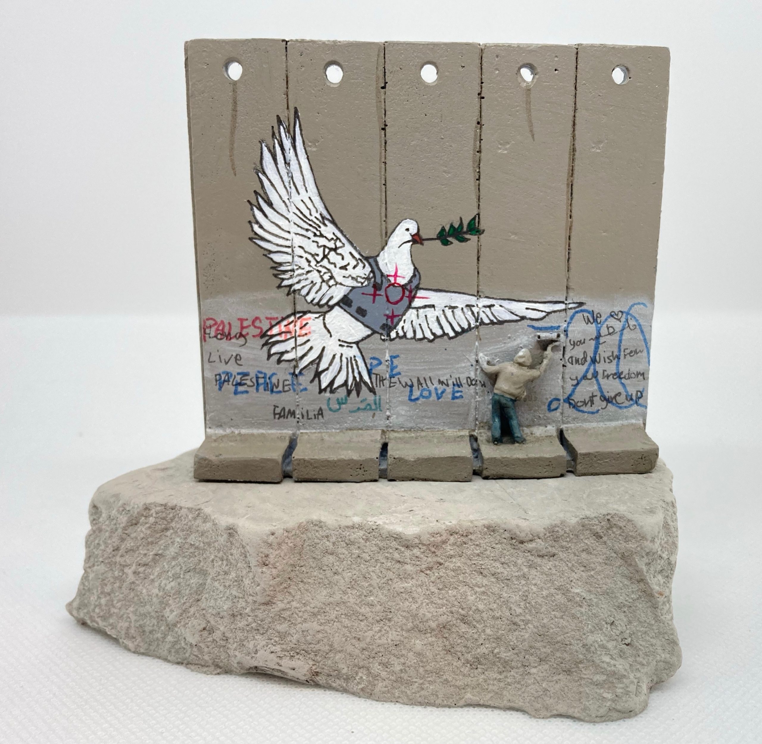 Banksy Armoured Dove Wall Piece WOH Banksy Armoured Dove Wall Piece WOH