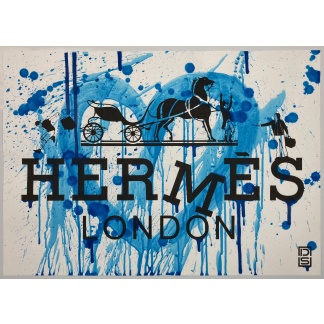 DS smash and grab blue hermes one off art