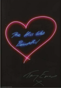 Emin Signed Neon poster the kiss was beautiful