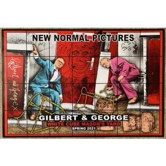 Gilbert and George Poster Set 0f 4 signed