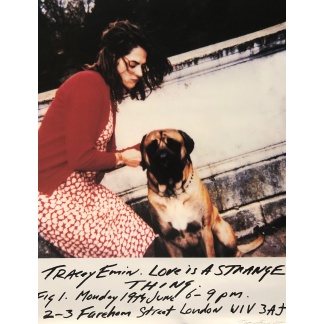 Tracey emin signed print love is a strange thing