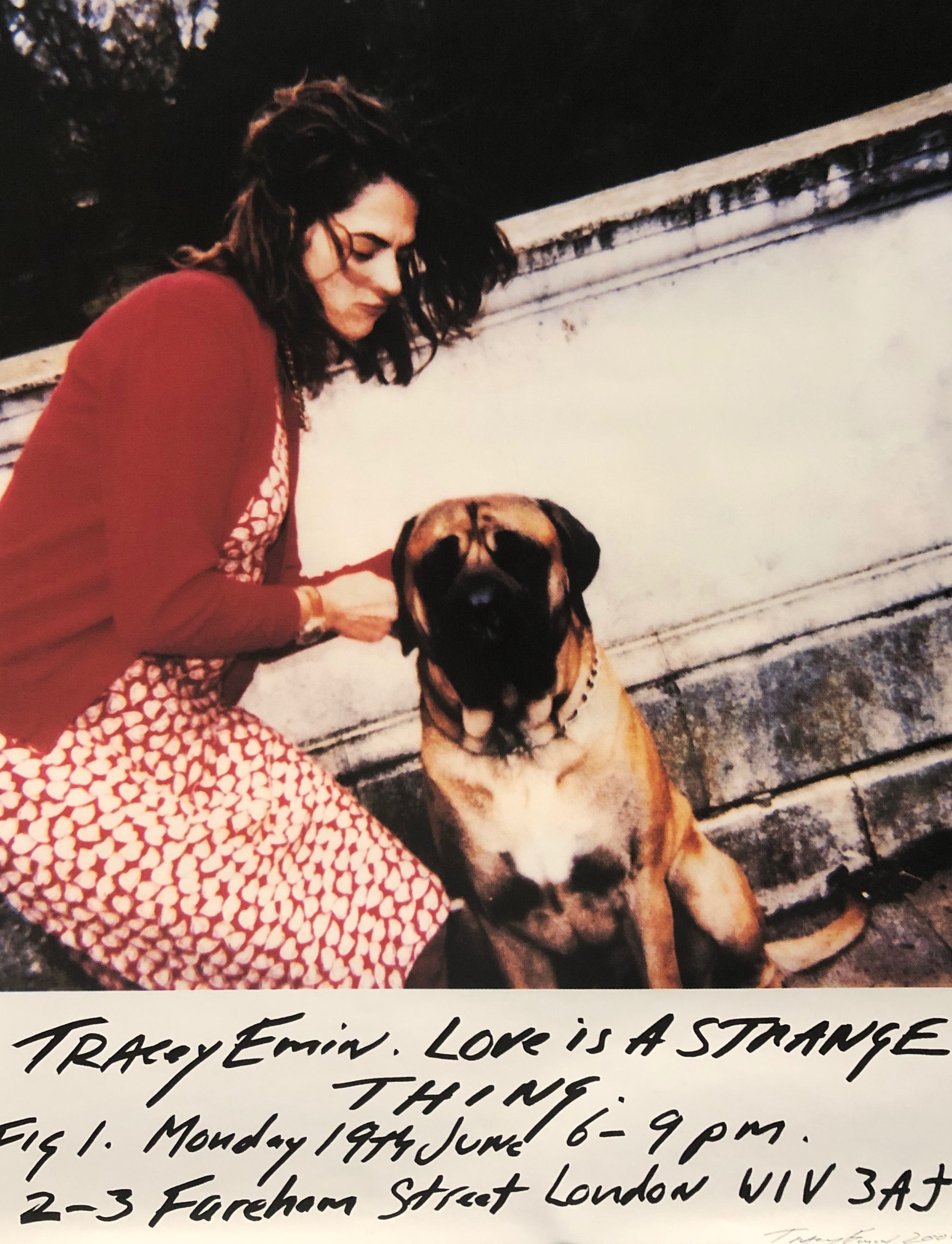Tracey emin signed print love is a strange thing