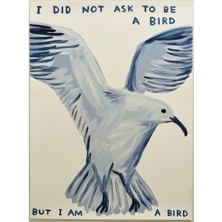 i did not ask to be a bird poster david shrigley