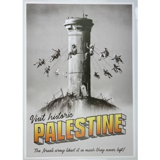 banksy visit historic palestine poster and receipt