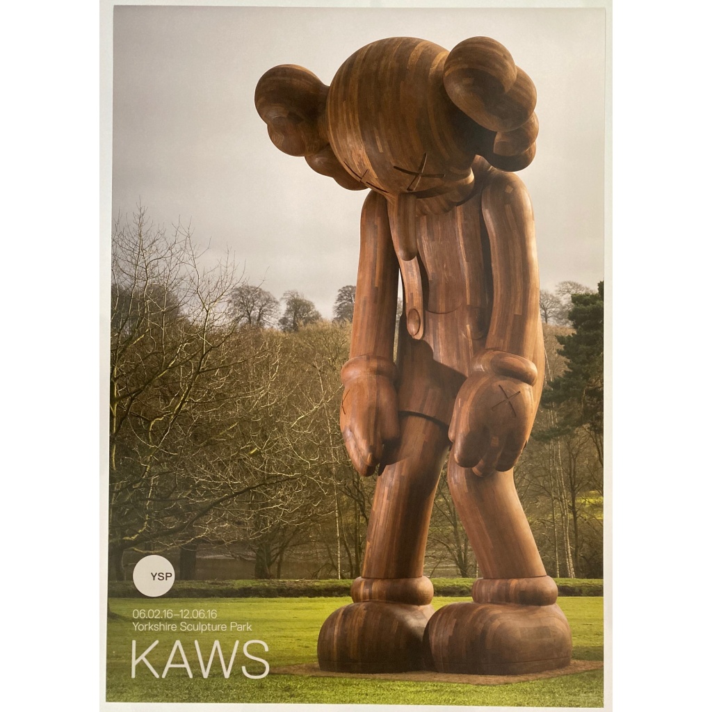 kaws ysp sculpture poster 2016
