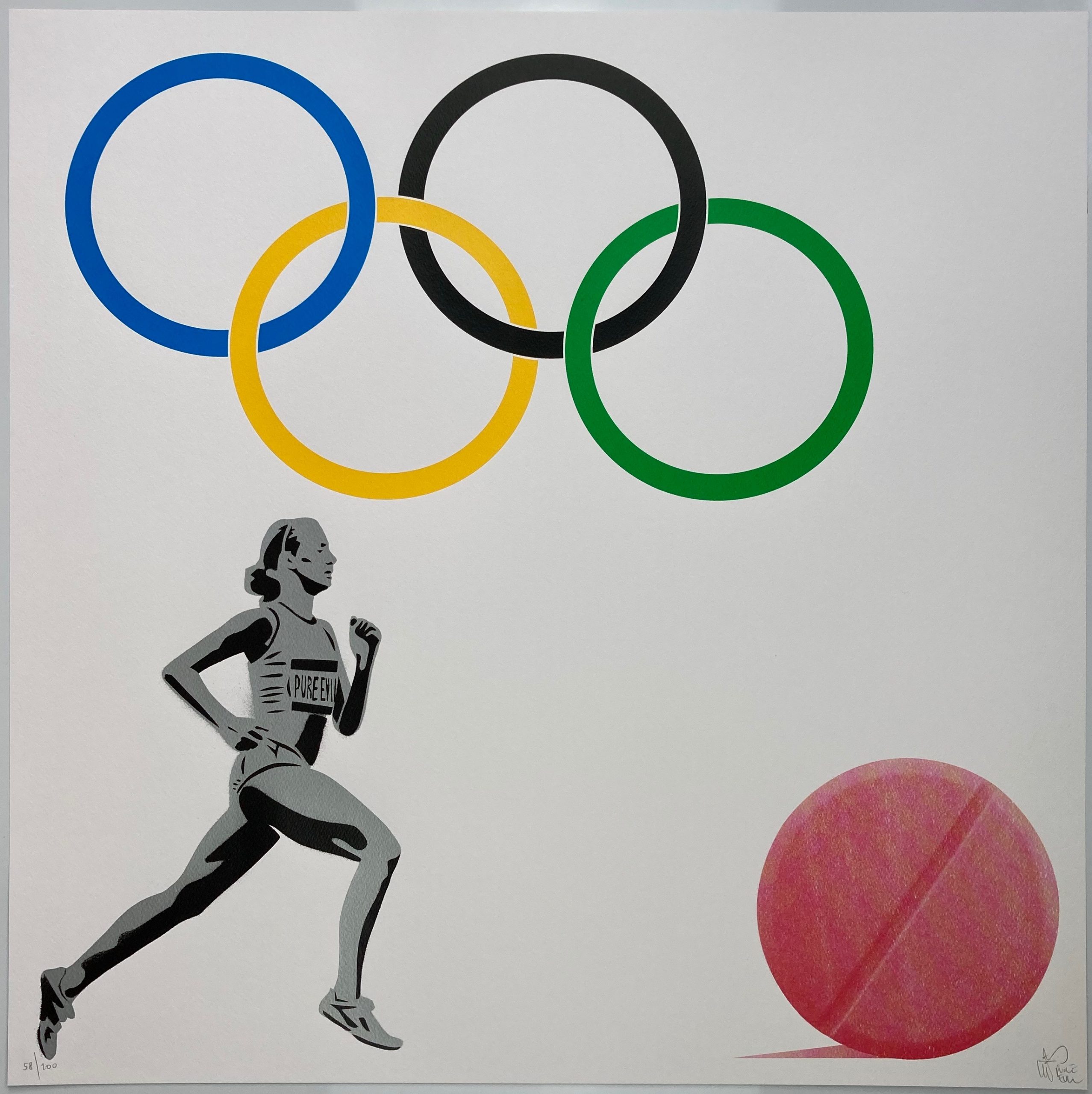 pure evil olympic doping team limited edition print