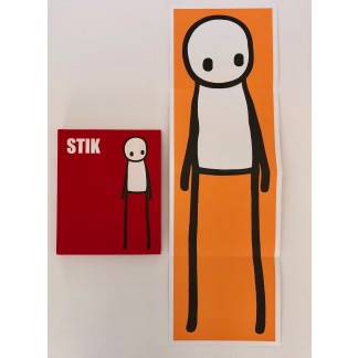 stik orange book poster and 1st edition book