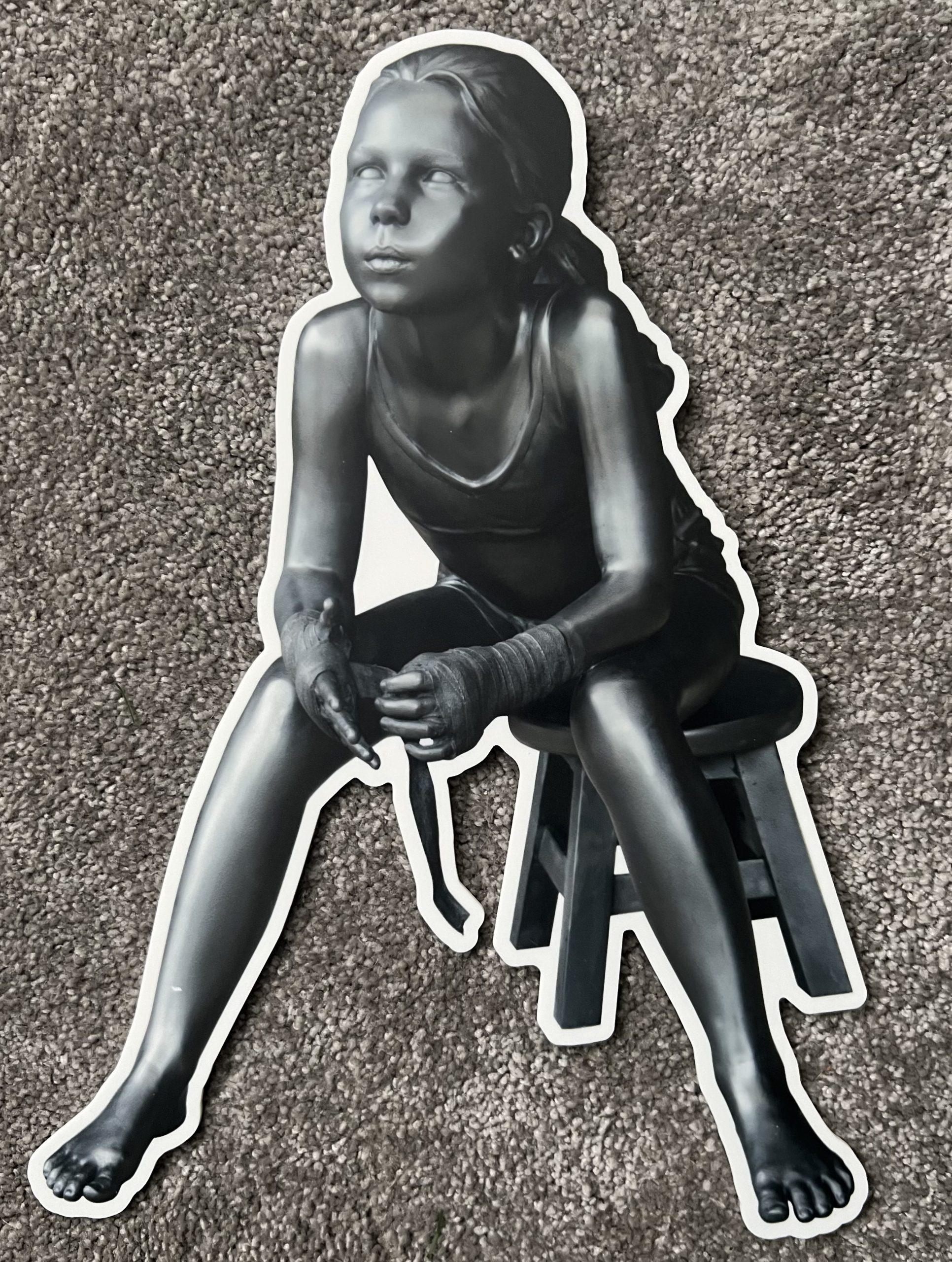 schoony bruiser resting acrylic sculture schoony bruiser resting acrylic sculture