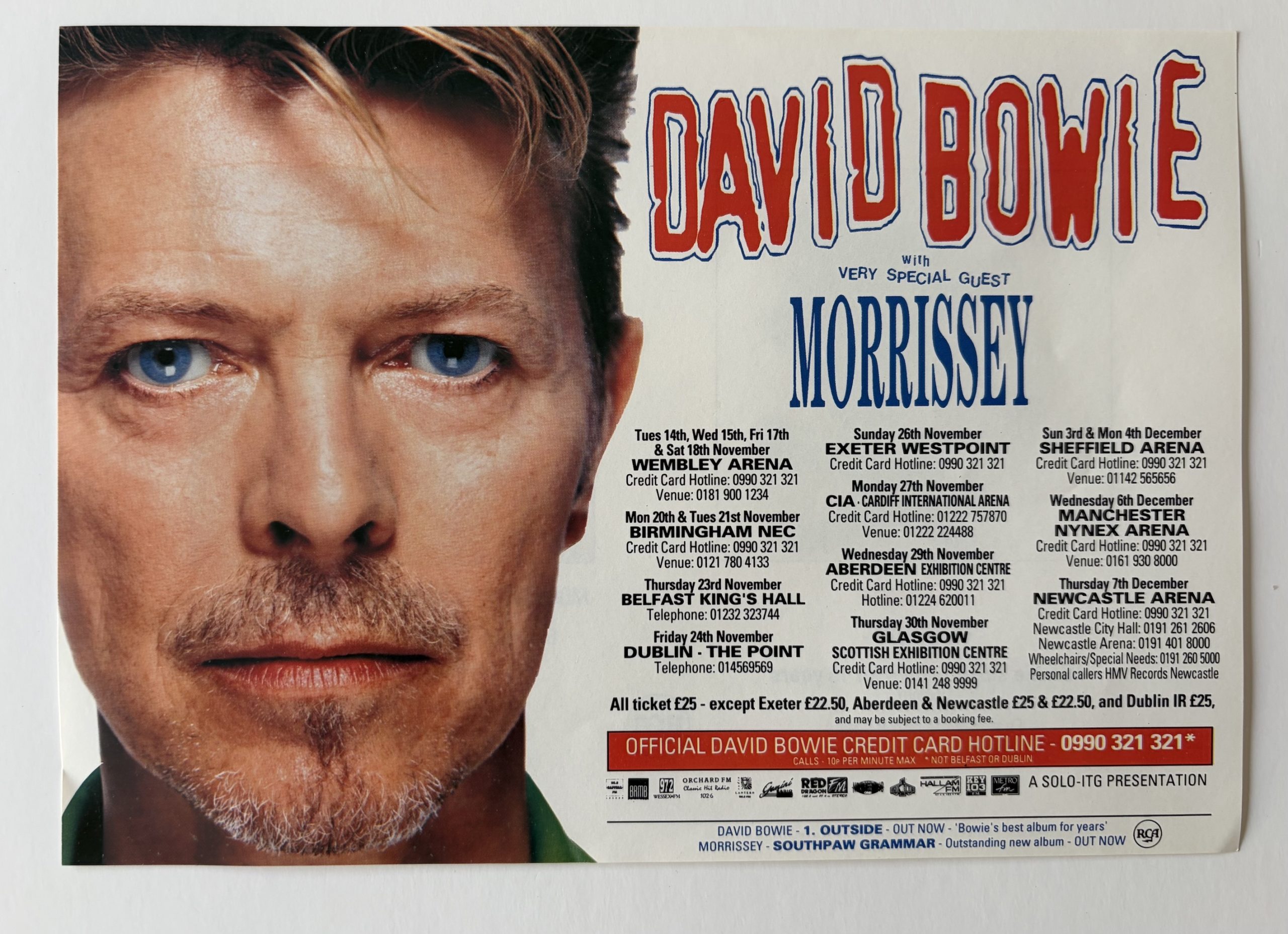 david-bowie-outside-tour-uk-1995-poster david-bowie-outside-tour-uk-1995-poster